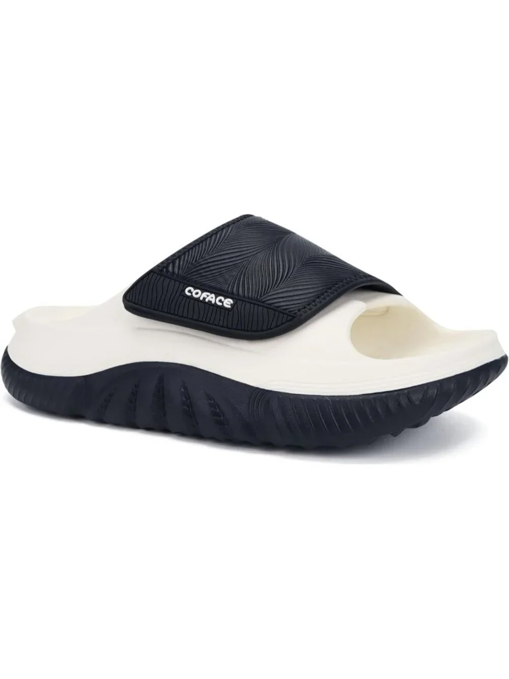 Men's Black\White Recovery Sandals Orthopaedic Plantar Fascistic Walking Casual